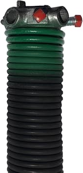 DURA-LIFT .243 x 2" x 33" Torsion Garage Door Spring Green, Left Wound