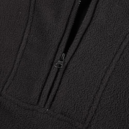 Mens Fleece Sweatshirts Fashion Quarter Zipper Drawstring Stand Collar Hoodies Tactical Hoodie Warm Sweatshirts3