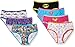 DC Comics Girls' Little Justice League Logo 7 Pack Panty, Assorted, 6