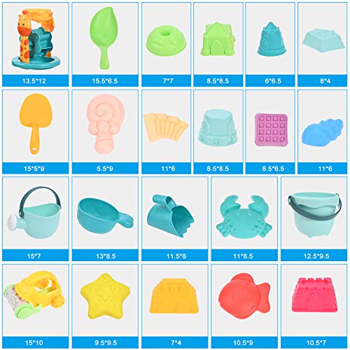 GOLDGE Giocattoli da Spiaggia con Borsa a Rete, 29...