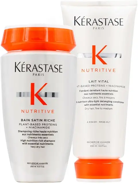 Kerastase Nutritive Bain Satin Shampoo & Lait Vital Conditioner Duo Pack