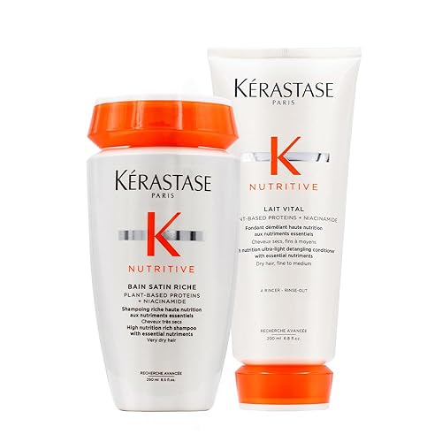 Kérastase Bain-Satin 2 und Lait-Vital (Shampoo und Pflegespülung) Doppelpack