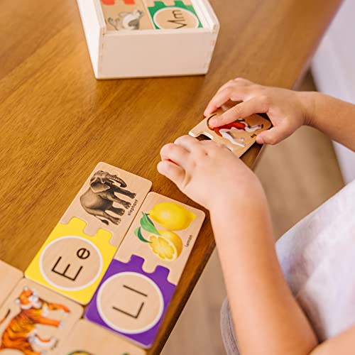 Melissa & Doug Self-Correcting Alphabet Wooden Puzzles With Storage Box (52 Pcs) - Abc Puzzles, Wooden Alphabet Puzzle For Kids Ages 4+ #TOP6