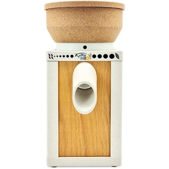 KoMo KoMoMio Eco Electric Grain Mill - 250W Industrial Motor - Beech Multiplex &amp; Cork Funnel - For Wheat, Spelled, Rye, Flour