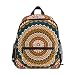 QMIN Kinder Rucksack Ethnische Tribal Mandala Print, kleine Kleinkind Vorschul-Schultertasche Reise Elementar-Kindergarten Schultaschen für Mädchen Jungen Kinder