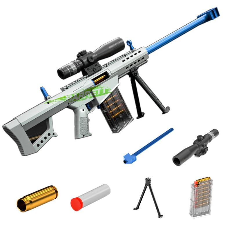 Pistola De Juguete para NiñOs De 94 Cm Pistola De Espuma De Francotirador con Accesorios Sorpresa para NiñOs Y Adolescentes A Partir De 8 AñOs