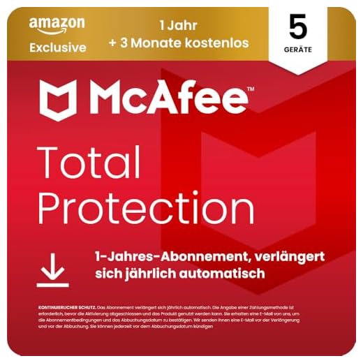 McAfee Total Protection 2025 (5 Gerät) | 15 Monate | Virenschutz, VPN, Betrugsschutz, Sicherheitssoftware, Identitätsüberwachung | Abonnement mit automatischer Verlängerung | Download