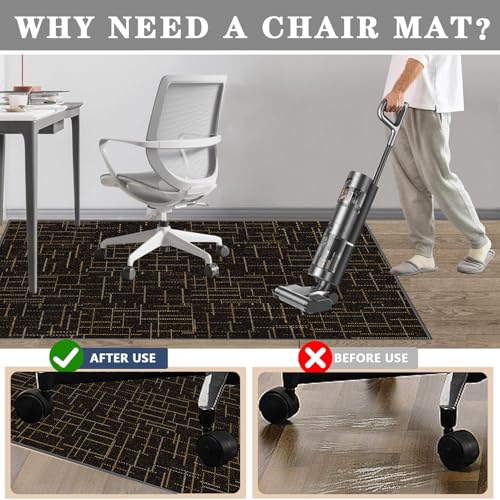Tapis de chaise de bureau antidérapant grand format protection parquet stratifié