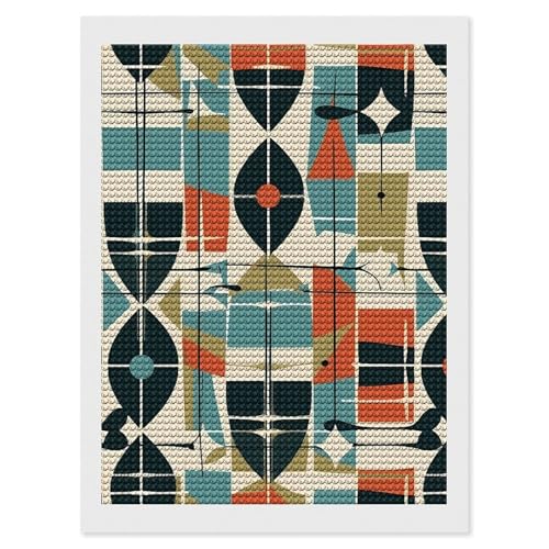 Peinture diamant 5D anti stress loisir créatif adulte motif géométrique chic