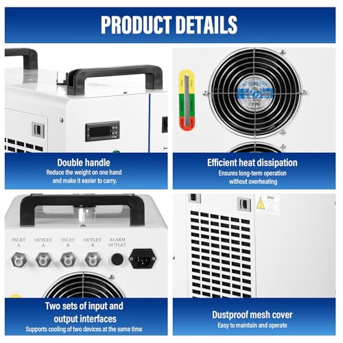 7L Industrial Water Chiller, cooling system features