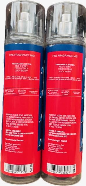 Body Care - BBWs Firecracker Pop Fine Fragrance Mist 2 Piece Set (Packaging may vary)