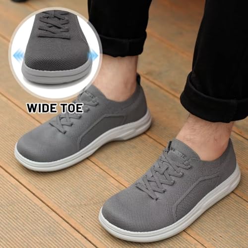 Image of 1TAZERO Men Slip On Shoes Loafer with Arch Support Insoles,Men Casual Shoes for Plantar Fasciitis