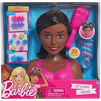 Toy Barbie Natural Hair Styling Head Mattel Barbie African