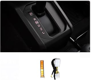 Auto Automatic Transmission LED Gear Light Decorative Cover Trim Fit for Suzuki Jimny 2/4Door 2019+ Car Refit Accessories (Black Everbright)