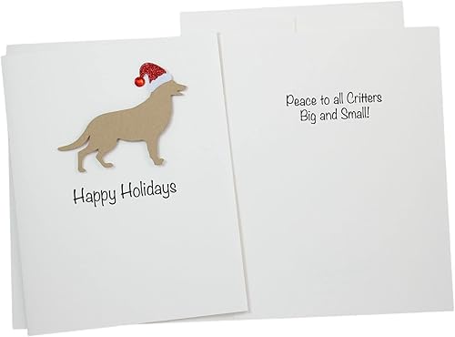 Miniatura 97 de Black Australian Shepherd Christmas Cards Pack of 10 Handmade Aussie Holiday Notecards White Base Dog with Santa Hat Black,Chocolate