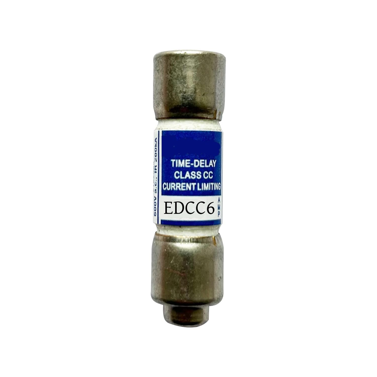 10-Pack New EDCC-6 EDCC 6 EDCC-6A 600Vac Time Delay Fuse，EDCC-6A Current Limiting Class CC Rejection Cartridge Fuses