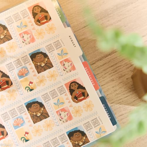 Happy Planner Disney Disc-Bound 12-Month July 2026-June 2027 Planner Bundle with 30-Sheet Sticker Pack, Classic Sized, Vertical Layout, Moana, 2 Items - Image 3