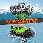 STEMTRON Amphibious Remote Control Car Toys for Boys 2.4GHz 1:16 All Terrain Off-Road RC Car Waterproof RC Monster Truck Kids Pool Toys Remote Control Boat Gifts for Kids Boys - Image 4
