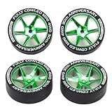 タミヤ ミニ四駆特別企画 フルカウルミニ四駆30周年 スーパーハードローハイトタイヤ ＆ マットグリーンメッキホイール 95666 (ミニ四駆)