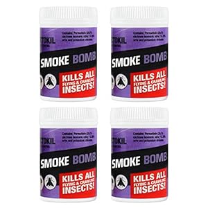 Insectokil Smoke Bombs (Pack of 4) Mini Smoke Bomb Foggers For Effective Control Of All Flying And Crawling Insects