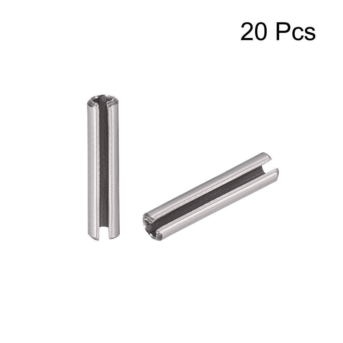 Spring Pin Cut Spring Roll Sourcing Map Slotted Spring Pin - 5mm X 35mm Plain