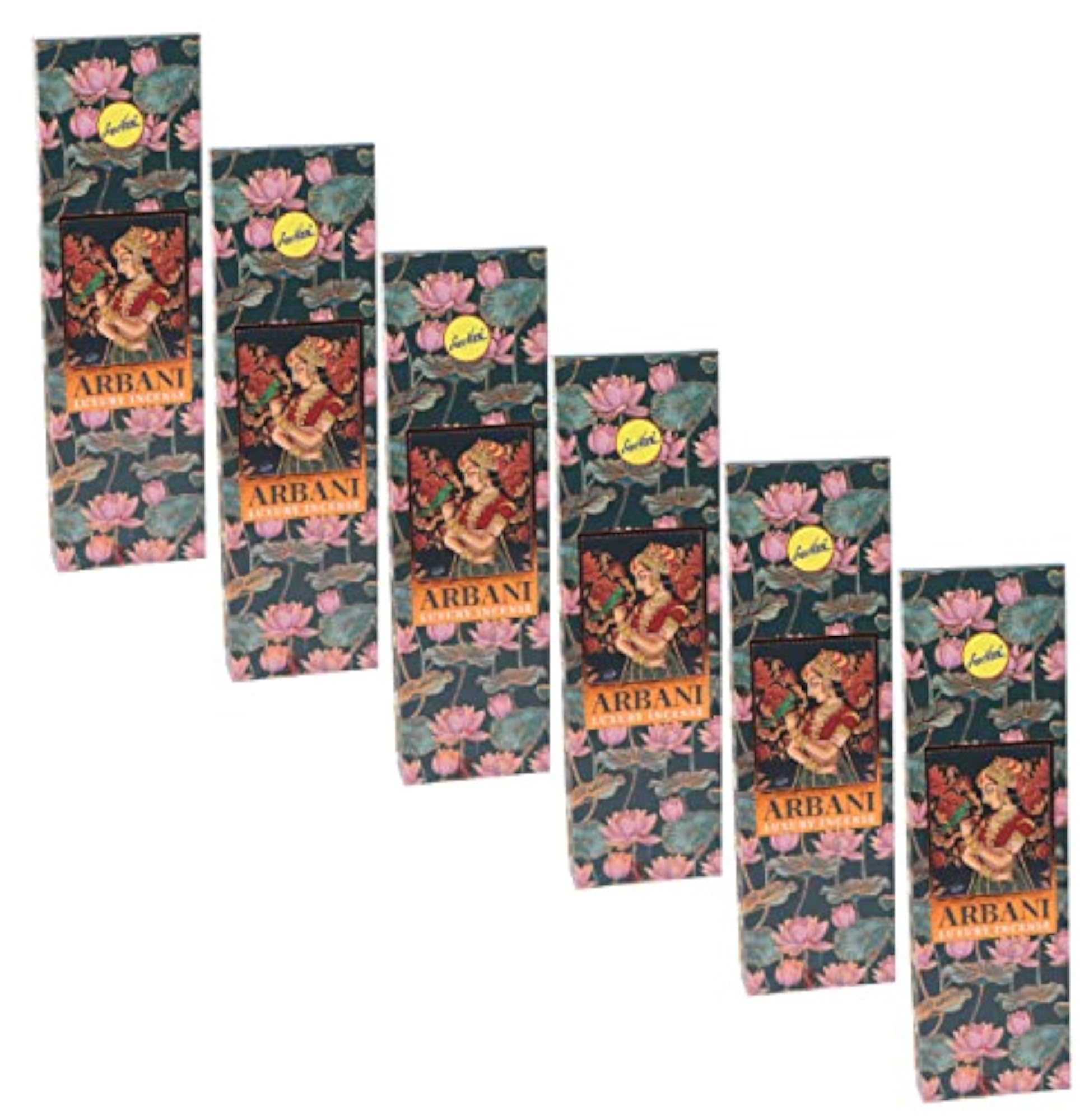 Arbani Incense Sticks Pack of 6 with Free Stand