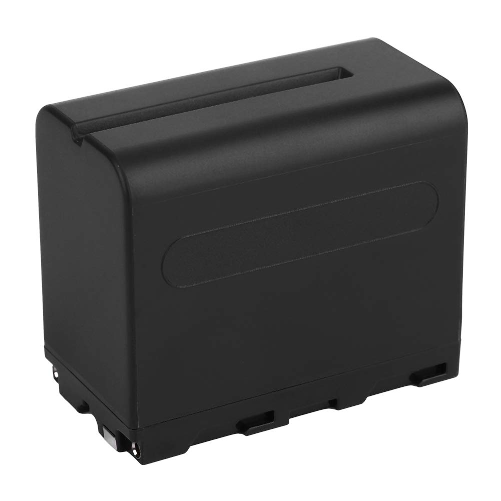 NP - Batería Recargable de Iones de Litio F960/F970, Batería de Alta Capacidad de 6600 mAh para Luz y Monitor de Video, Fuente de Alimentación Duradera con Contactos de Cobre