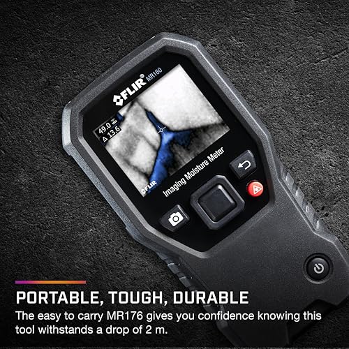 FLIR MR160 Imaging Moisture Meter with IGM Technology: Thermal Imaging, Pin & Pinless Detection, 80x60 Resolution, METERLiNK App, Rechargeable Battery - for Home Inspection & Mold Remediation by FLIR - Image 7