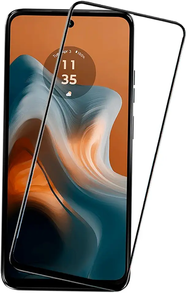Película 5D 9D Ceramica Tela Inteira para Moto G34 + Kit Aplicação