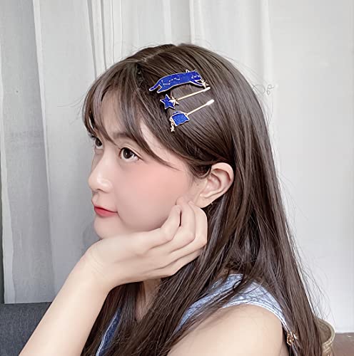 Gk-O Kawaii Lolita Girls Beautiful Cat Hair Clip Cute Cat Head Hair Pin Star Bobby Pin Lolita Pin (Meteor Cat Set) #TOP4