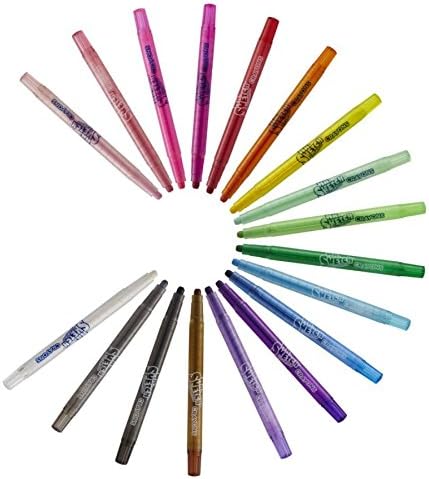 Mr. Sketch 1951331 Scented Twistable Crayons, Assorted Colors, 18-Count