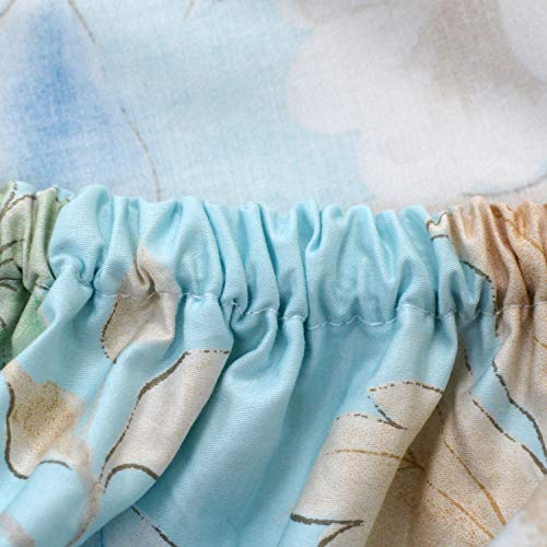 Image of FADFAY Floral Bedding Shabby Blue Bird Print Bed Sheet Set Luxury Bedding Collections 800 Thread Count 100% Egyptian Cotton Deep Pocket, 4 Piece-Twin XL Size