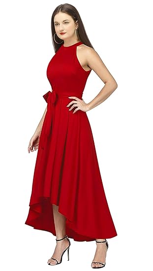 Buy Queen Ellie Women S Western High Low Knee Long One Piece Dress At Amazon In