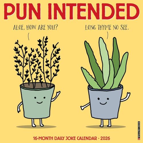 Willow Creek Press Pun Intended 2026 Wall Calendar