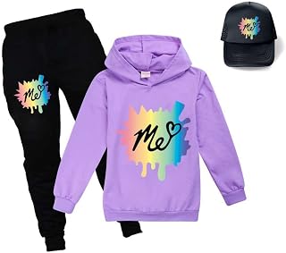 Moriah Elizabeth Merch Hoodie+Pants+Hat Set Kids Youtube Merch Tracksuit