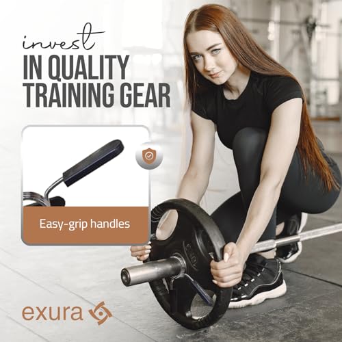 Exura Olympic Barbell Spring Clip Collar 1&2-inch(25mm &50mm) Pair with Easy-Grip Handles Clamp for Weightlifting,Powerlifting and Strength Training - Thumbnail 5