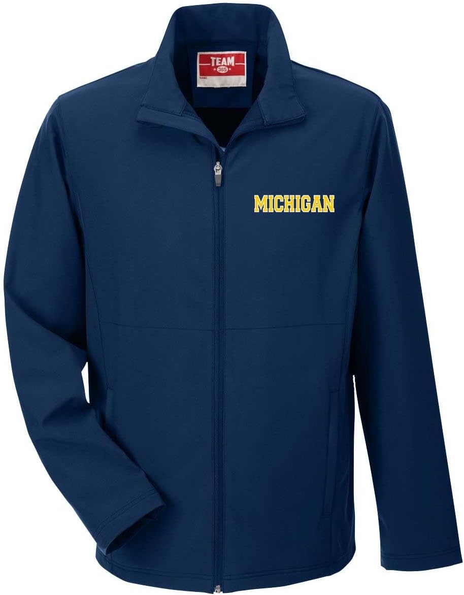 Heritage Pride Football Team Color State Name Embroidered Soft Shell Full Zip Jacket