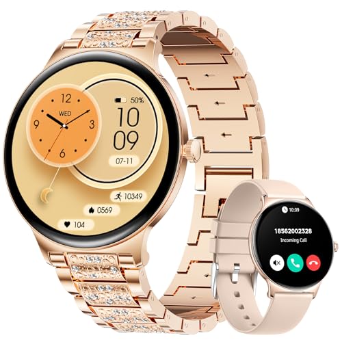 LIGE 2025 Smartwatch Damen mit 1.43" Armbanduhr Smart Watch mit Schlaf/Telefonfunktion/110+Sportmodi Fitnessuhr,Fitness Tracker mit Schrittzähler, Sportuhr IP68 Wasserdicht