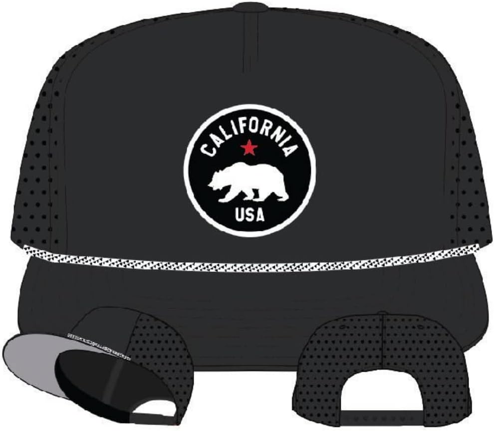 AMERICAN NEEDLE Cali California Bear Patch Unisex Adjustable Snapback Baseball Hat