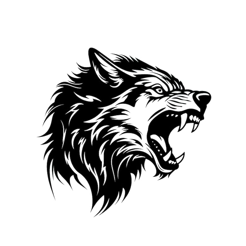 SHIVOID® Angry Wolf Head Vinyl Decal Sticker - Fierce and Bold Predator Design for Cars, Laptops, Wall Art, and More - Durable and Weather-Resistant (B0DB26S21M) Amazon Price History, Amazon Price Tracker