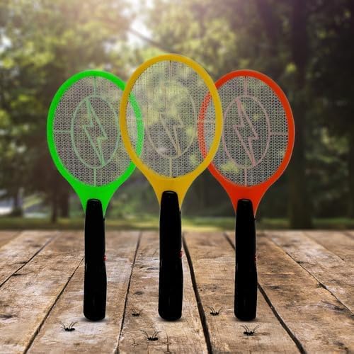 Raquete Elétrica Mata Mosca e Mosquito Insetos Recarregável Bivolt- Protege Você e Sua Família