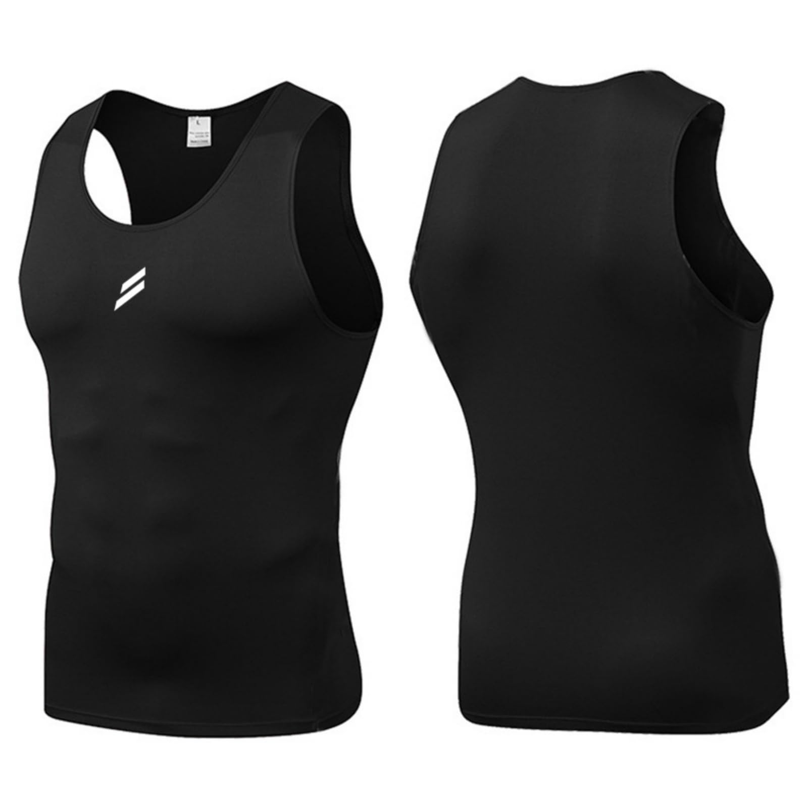 Chalecos casuales sin mangas para hombre, camisetas sin mangas con tiras reflectantes y cuello redondo para fitness al aire libre — view 5