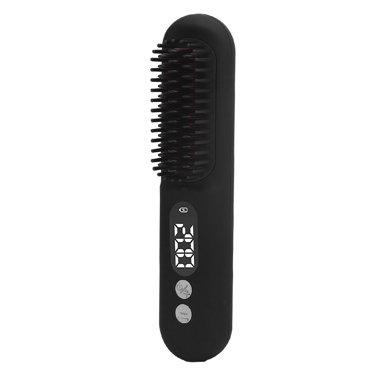 Hair Straightening Brush - Fast Heating Negative Ionic Hair Straightening Brush 1930s, Portable Wireless Hair Straightening Comb for Travel,