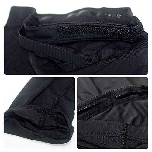 Sun protective UV resistang Compressiong Cooler Cooling Sleeves leg warmer for outdoor sports golf cycling (Black) - Thumbnail 4