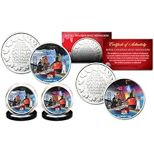 Canada 150 Anniv. 2017 Loonie Dollar Design on RCM Medallions 2-Coin Canada Set