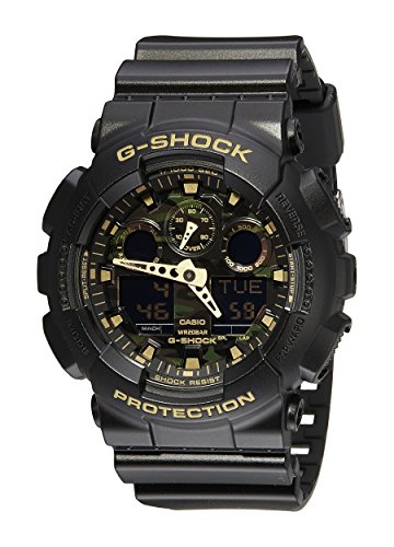 Casio Men's GA-100CF-1A9CR G-Shock Camouflage Watch With Black Resin B
