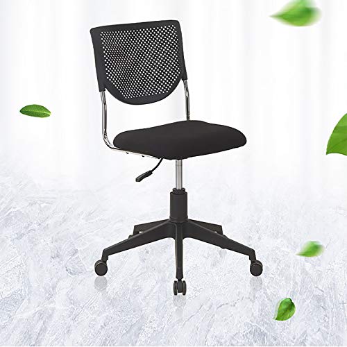 Chaise de bureau ergonomique contre le mal de dos - Siège pivotant réglable noir