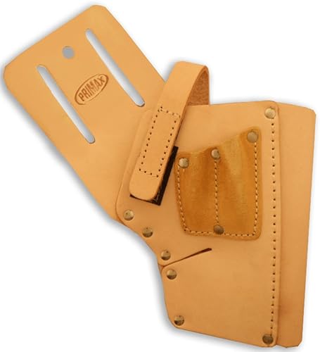 Raven - Funda de cuero para taladro con 7 bolsillos, se adapta a cinturón de trabajo de hasta 3 pulgadas de ancho, puntos de tensión remachados, con