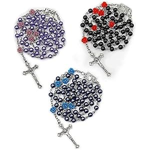 Rozenkrans kraal katholiek voor vrouw en mannen ketting Heilige Rose Rozenkrans (3Pcs) door Nanaborn