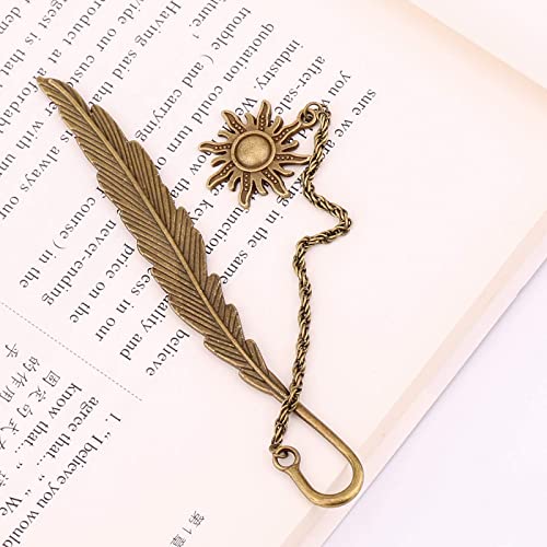 Corupuoi Metal Feather Bookmarks For Kids Girls Women Men Book Marks For Book Accessories For Reading Lovers Cool Cute Vintage Marker #TOP4
